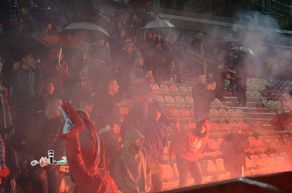 فيديو : وقف وتاجيل مباراة الوحدة امام اشدود في الدقيقة ال39  واجواء اوروبية بمشاركة 500 مشجع قسماوي 